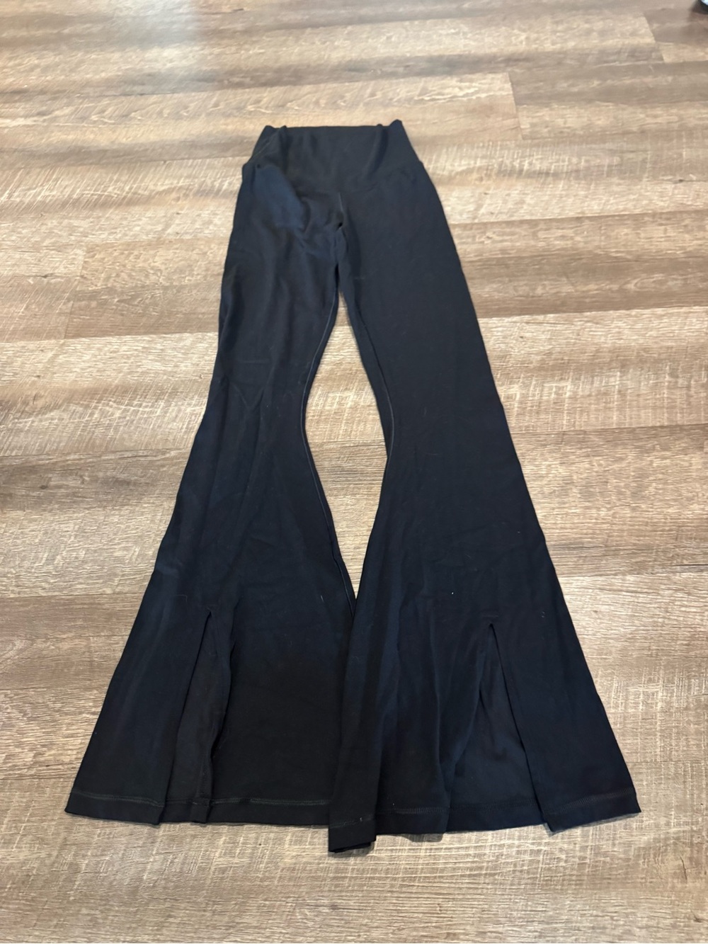 Aerie Offline Real Me Xtra Flare Leg Yoga Pants in Black